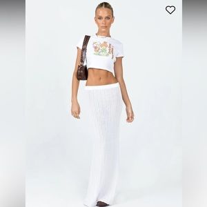 Princess Polly - White maxi skirt